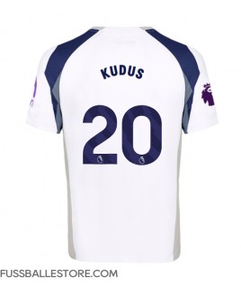 Günstige Tottenham Hotspur Mohammed Kudus #20 Heimtrikot 2025-26 Kurzarm